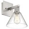 Access Lighting Port Nine Martini, Martini LED Wall Sconce, Brushed Steel Finish, Clear Glass 63143LEDDLP-BS/CLR - alternate 2